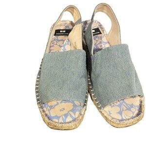 Marimekko & Uniqlo Blue Espardrille Shoe Size Large (8-9)